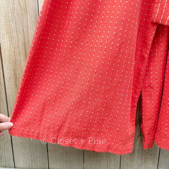 Ace & Jig Alley Jumper Sriracha Size Small Jumpsuit NWT Red Orange‎ Striped - Picture 11 of 17